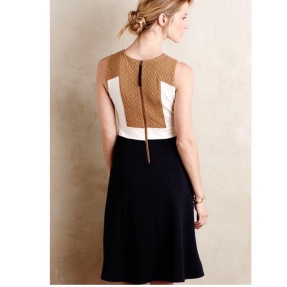 Anthropologie Maeve Cabled Colorblock Dress size 00 - Picture 2 of 7